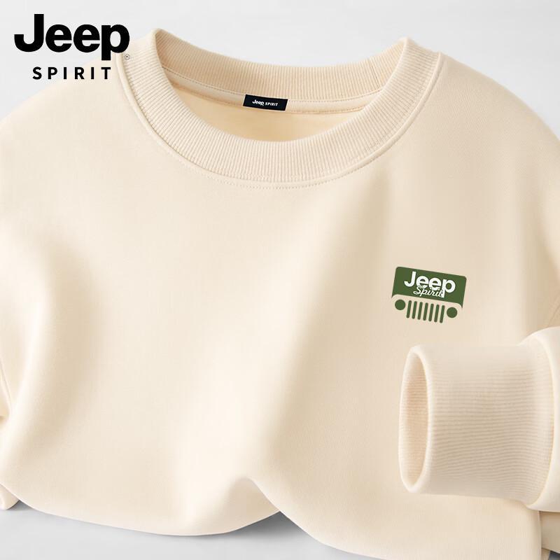 JEEP SPIRIT Men's American Style Casual Crewneck Sweatshirt