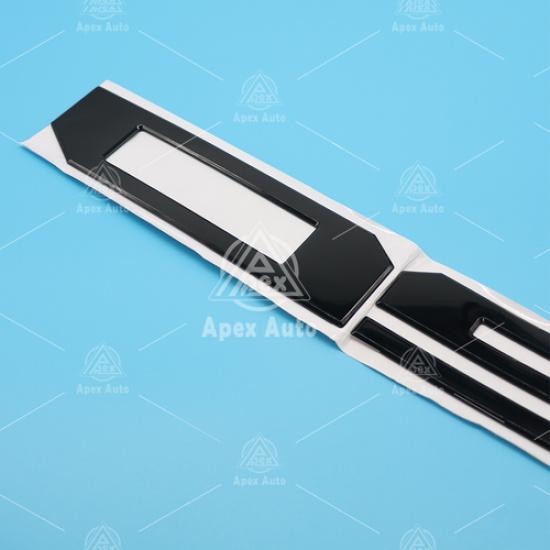 3D Raised Gloss Black Tailgate erts Letters Emblems fit for F-150 2018-