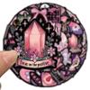 50 Creative Black Pink Gothic Retro Stickers for Phone Cases and DIY Decorations