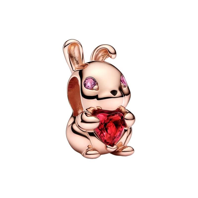 

Pandora Peace Rabbit Charm Jewelry Accessory Women Charm Rose-Gold 782471C01 Rose Gold,F