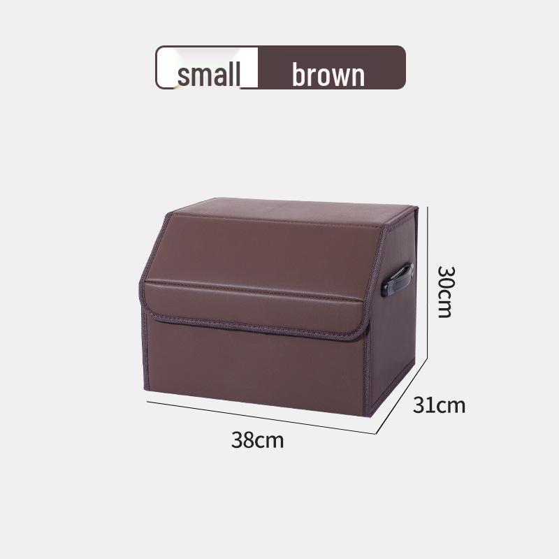 Leather Car Trunk Storage Organizer Box