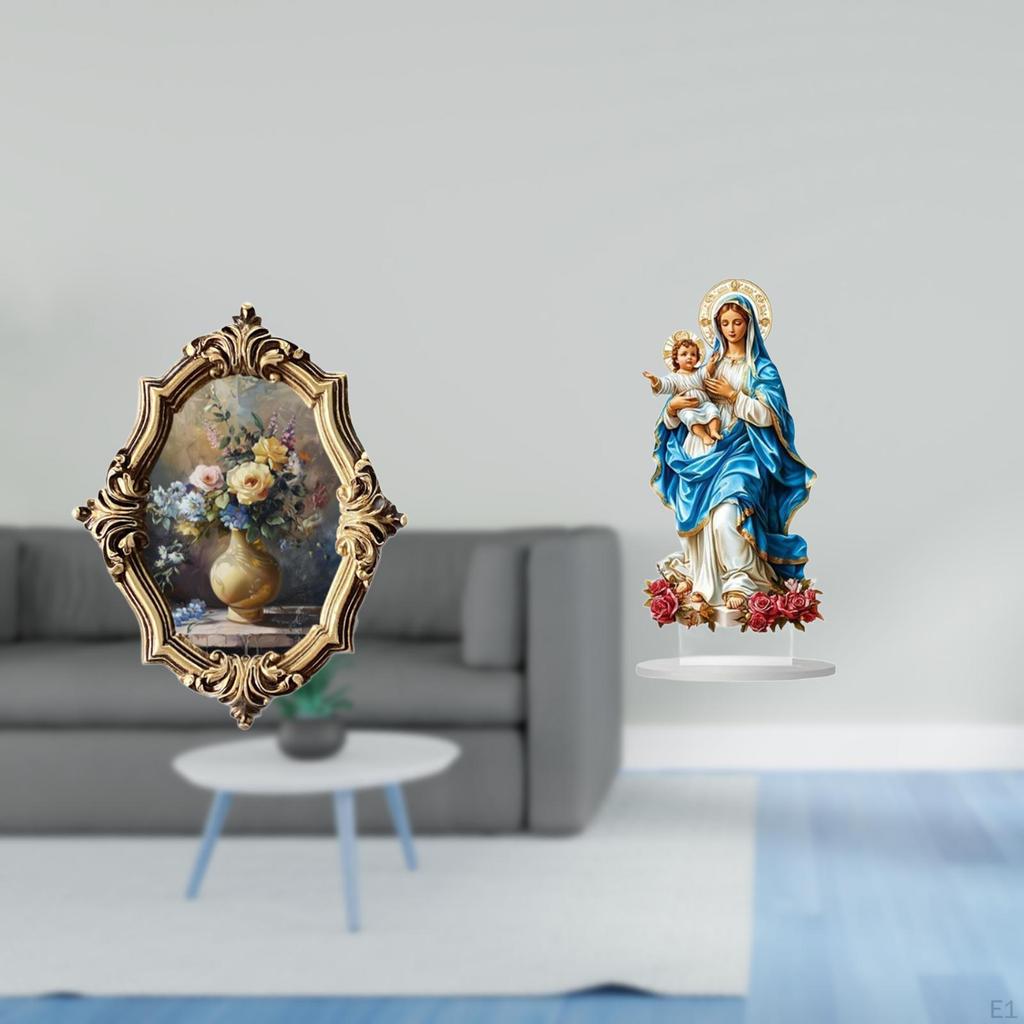 Vintage Resin Photo Frame and 2D Acrylic Desktop Decor Unique Art Crafts for Office Bedroom Gallery