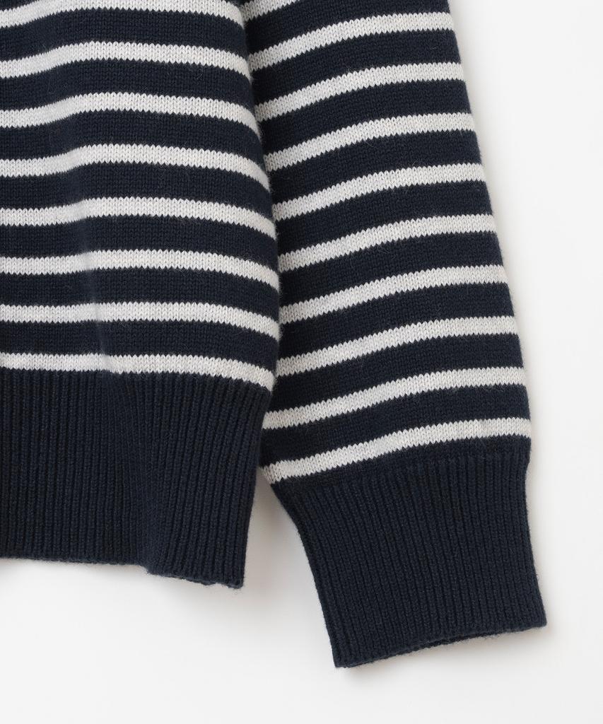 MILLO ARCHIVE Heritage Nixon Striped Knit [Stripe Navy]