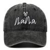 Washed Cotton Mama Heart Embroidery Caps Adjustable Outdoor Sunscreen Hats Baseball Cap  Gifts