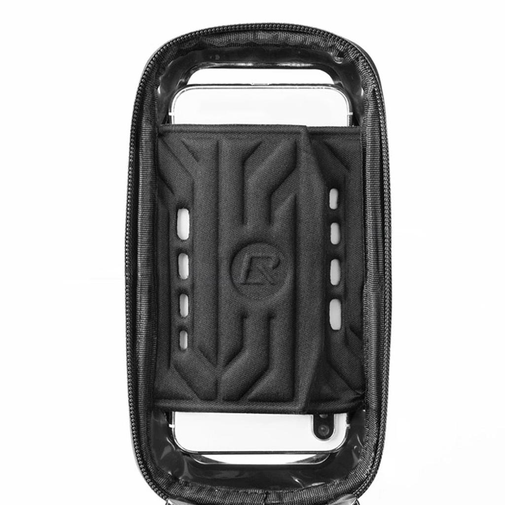 Borsa da bicicletta per il telaio, blindata, con tasca per telefono e navigazione, 17l, nera