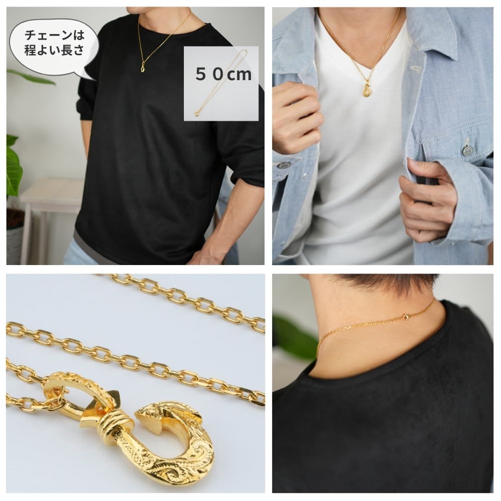 Srebrny naszyjnik sv925 pozłacany 24-karatowym złotem haczyk hawajska biżuteria wisiorek ze zwojem [EPIC BOLEN]