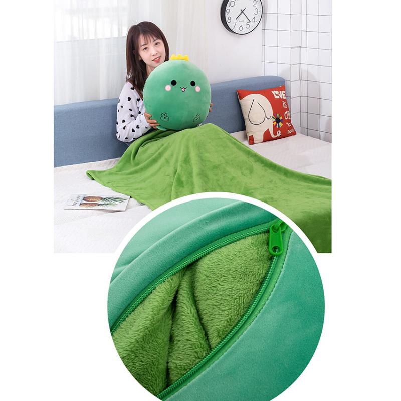 Plyšová deka na polštářek dva v jednom