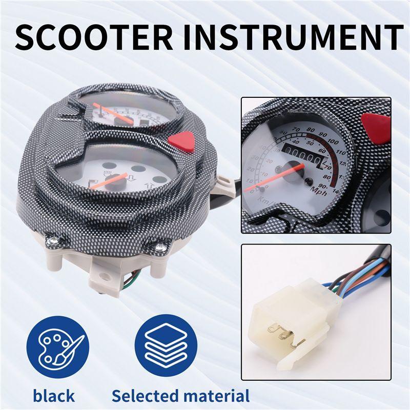 AA92-Analog Speedometer Dashboard Trument For Scooter B05 B08 POPCORN HUSSAR KEEWAY RY8 FOCUS F-ACT MATRIX Yamati RX8