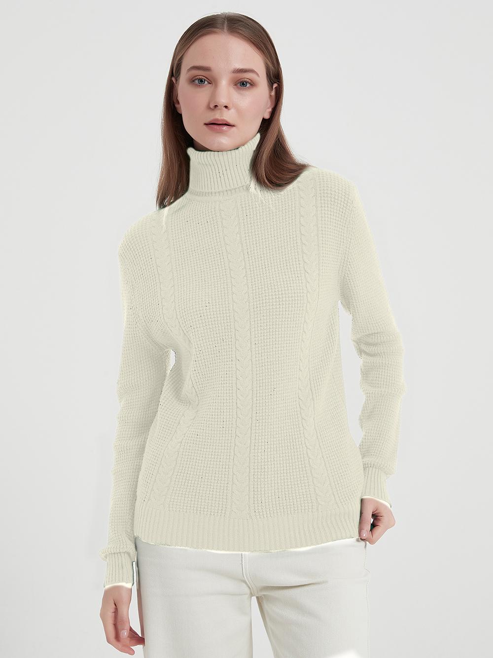 Cinemore весна-осень женский свитер однотонный свободный повседневный пуловер теплый базовый топ с длинным рукавом и круглым вырезом вязаный джемпер свитер One Size бежевый 2339₽