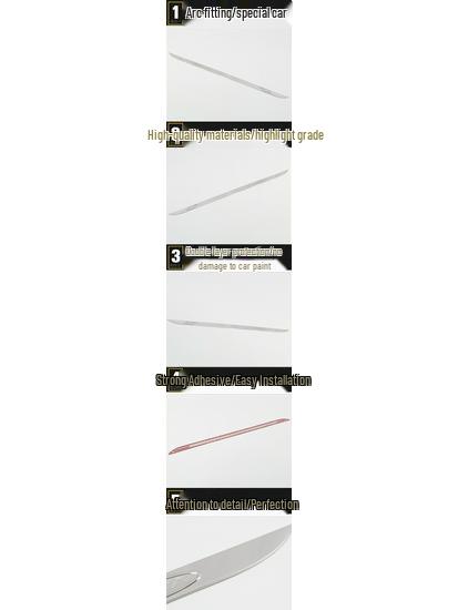 Nouveau Garniture de Hayon Reina: Autocollant Décoratif Anti-Rayures pour 17 Modèles