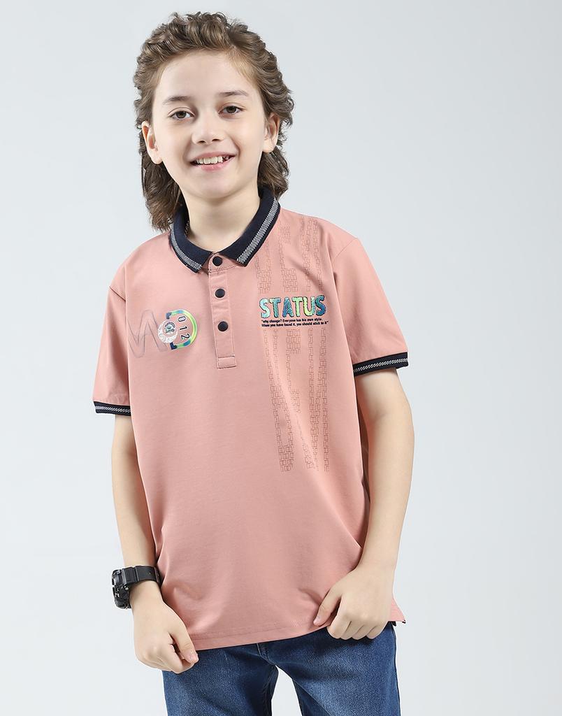 Monte Carlo Boys Printed Collar Neck Tshirt