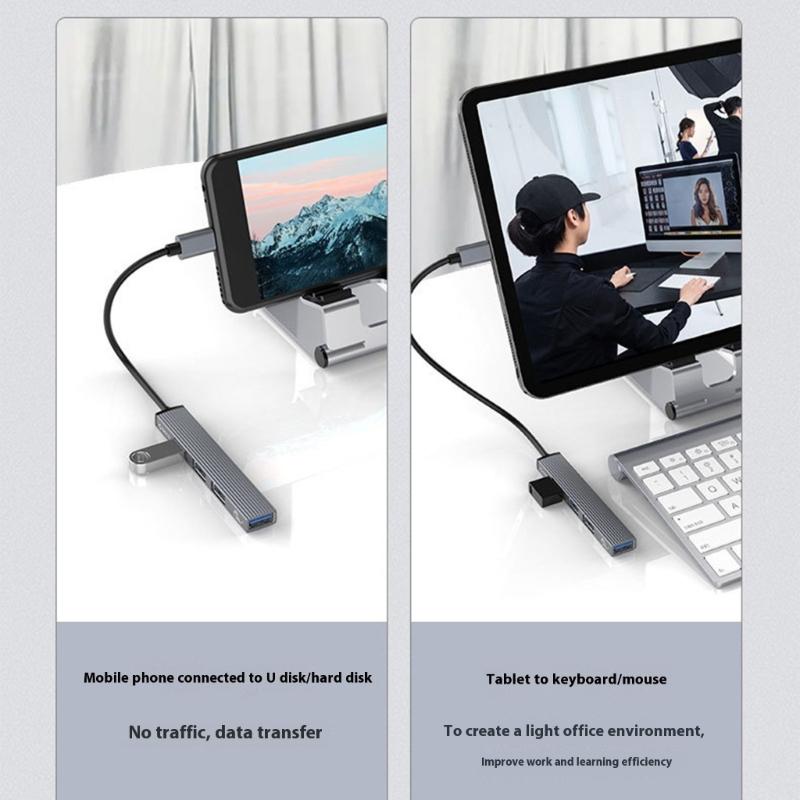MultiPort USB C Adapter USB3.0 Hubs for Highly speed Data Transfer and Card Slot Card Reader for Data Transfer