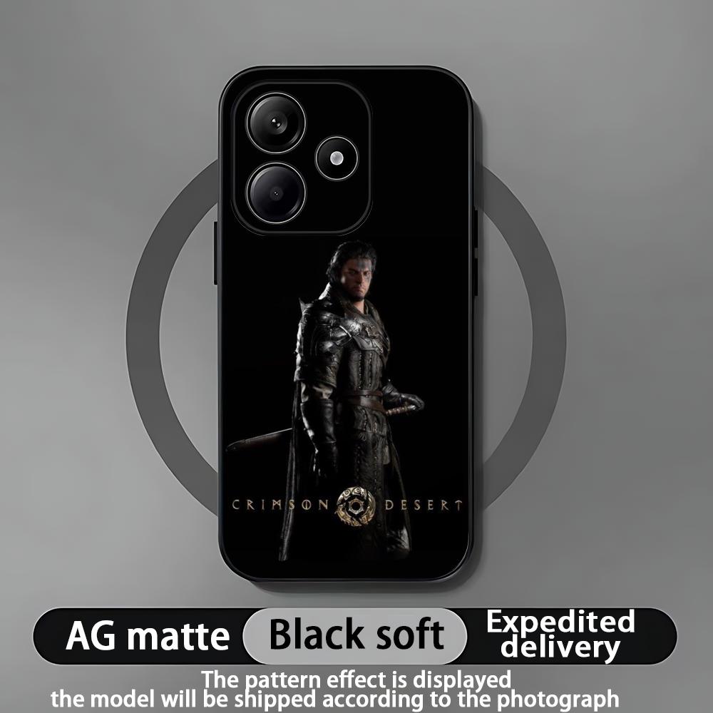 C-Crimson Desertes Phone Case For Xiaomi Redmi Note 14 13 12 11 Pro Plus S 5G 4G Soft Black Phone Cover