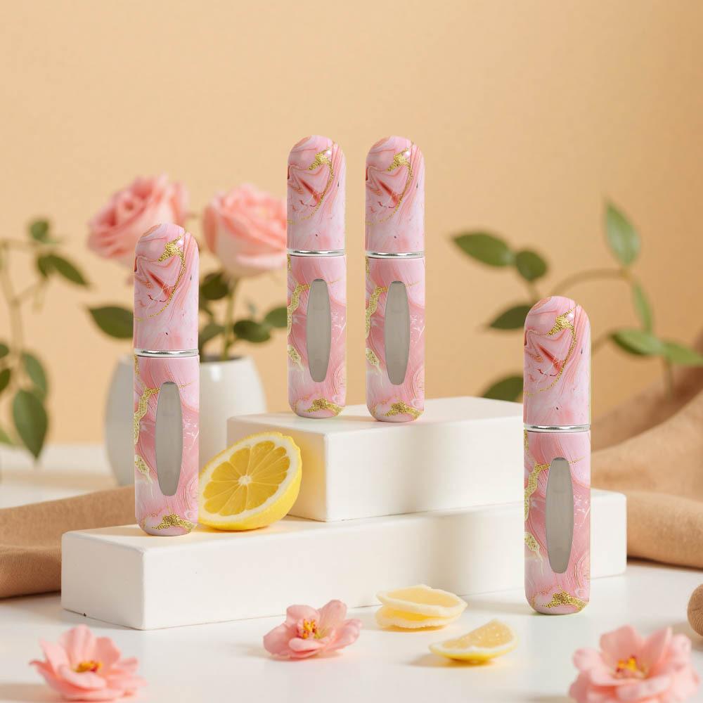 Marble Pattern High-end Printing 5ML Perfume Sub-bottling Sample Portable Travel Bottom Direct Charging