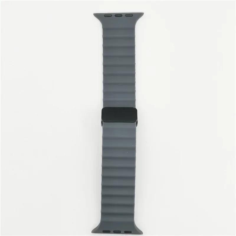 Ocean-Armband für Apple Watch 10 9 8 7 Ultra-Armband 46mm 45mm 49mm 44mm 41/42mm Silikon Magnetisches Sportarmband iWatch Series se 6