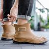 Rain Shoes 2026 New Waterproof and Anti Slip Short Tube Men's Rain Shoes Outdoor Thick Soled Kitchen Work Shoes