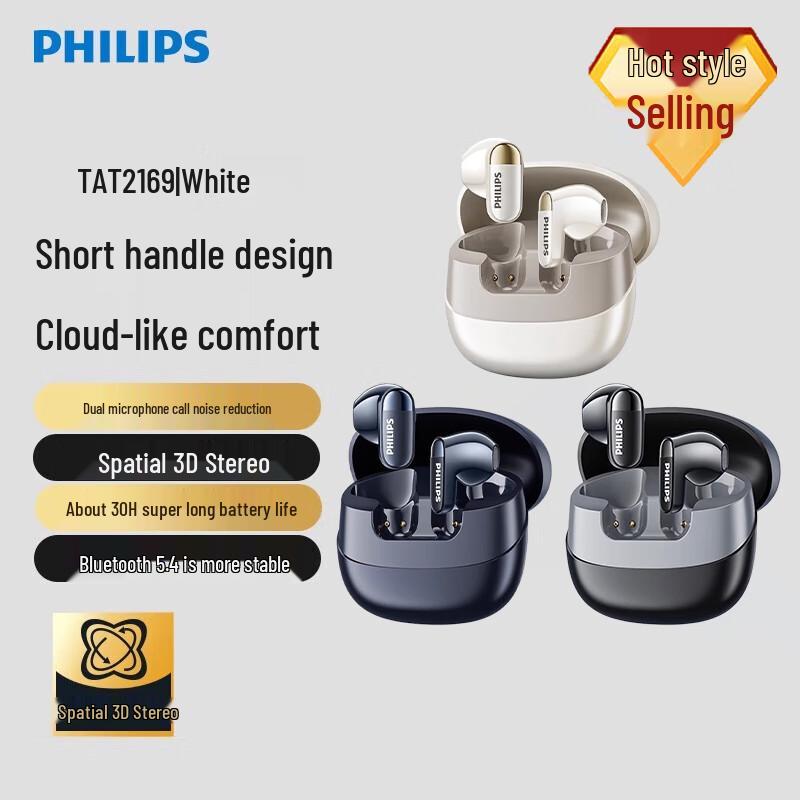 Philips TAT2169 True Wireless Semi-In-Ear Earbuds