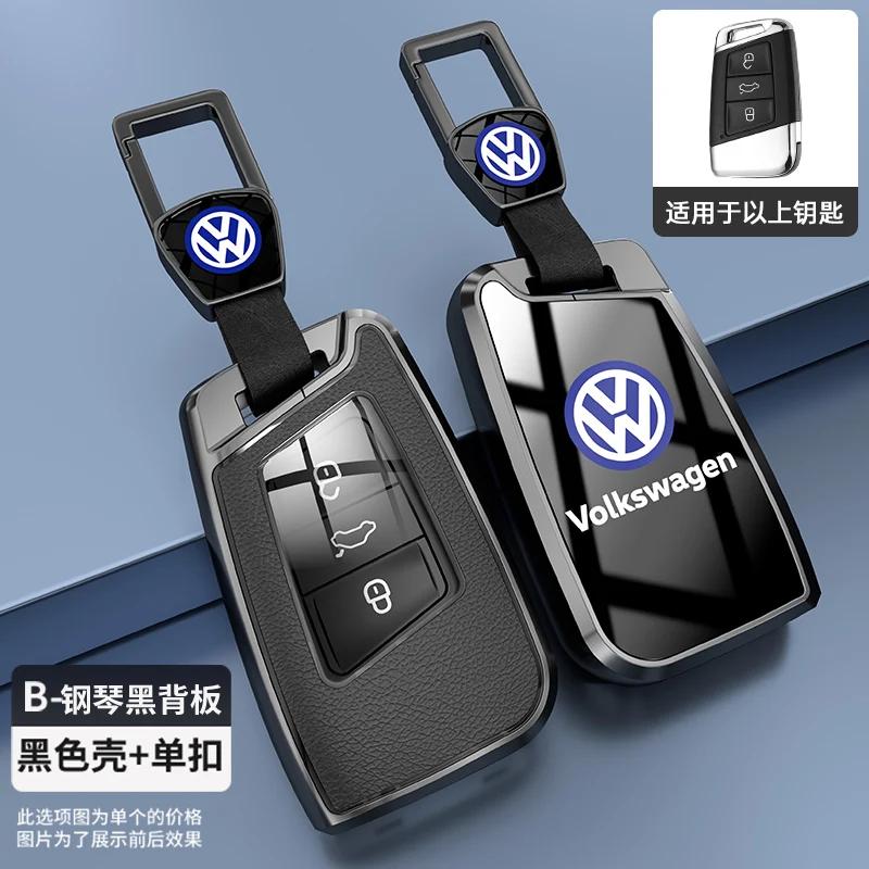 

Car Key Case Cover Shell Fob for VW Taos 2022 Tiguan Atheon Rline Polo Passat B8 for Skoda Kodiaq Octavia Fabia K