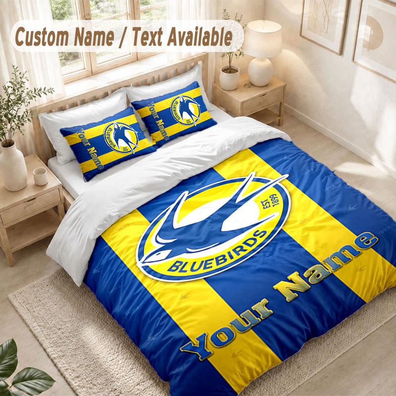 Custom Name Bedding Set 3 PiecesCardiff City Print Duvet Cover + 2 Pillowcases Soft Bed Decor