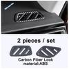 Carbon Fiber Look Car Dashboard Air AC Outlet Vent Decor Cover Trim ABS Accessories For VW Volkswagen Atlas / Teramont
