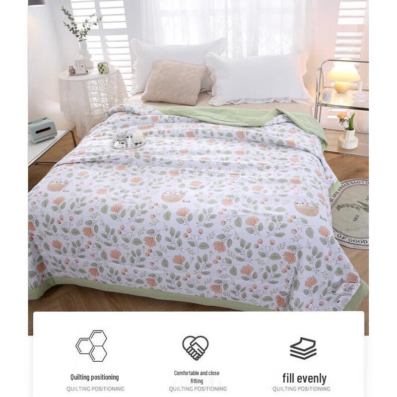 

Mugwort Washed Cotton Summer Quilt