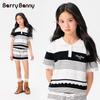 BARRY BANNY Girls' Striped Casual Summer Shorts