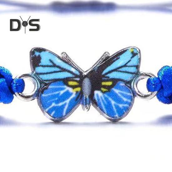 1/2/5/10Pcs Blue Friendship Bracelet Women Adjustable Woven Rope Knot Protection Lucky Friendship Bracelet