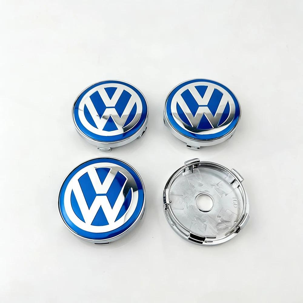 Für Volkswagen 4 Stück 56/65/70/76mm Auto Radnabenkappe Nabenkappe VW Polo Golf Käfer Touran Caddy Tiguan Bora GTI R Passat