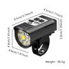 9 LED Bike Front Light Bicycle Headlight Rechargeable Bright MTB Road Bike Head Lamp LED Cycling Flashlight for Night Riding