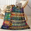 Love You Dad Always Flannel Blanket-Soft and Suitable for Sofas,Beds,Offices,Travel,All Seasons,Great Gift for Holidays and Birthdays.