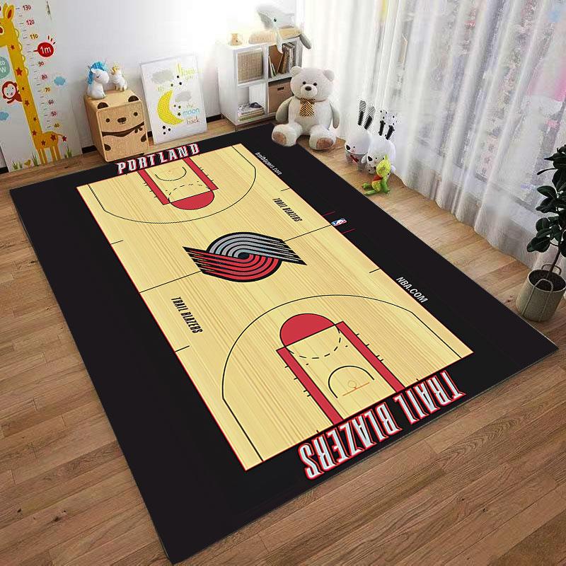 Portland Trail Blazers Court Rug Suitable As a Non-slip Mat for the Living Room or Bedroom Sofa