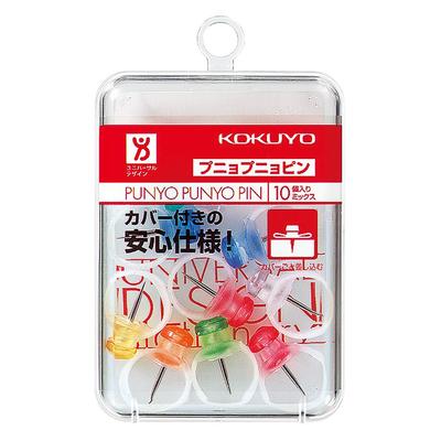 KOKUYO Puny Puny Pin 10 Pieces 7-Color Mix Kah-90