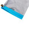 Ultraleichter Mesh-Sack mit Kordelzug für Outdoor-Reisen, Wandern, Camping, Aufbewahrungstasche(Blau XL)