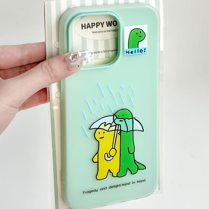 Zhitai Jelly Kreslený Kryt pro iPhone 11/12/14/15/16 Pro/Pro Max - Ochranný Kryt