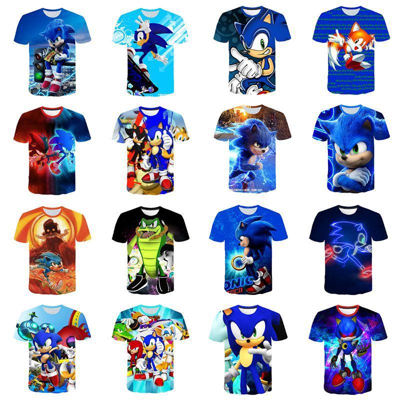 Stylish Sonic The Hedgehog Kids T-shirt With Colorful Cartoon Design For Boys And Girls