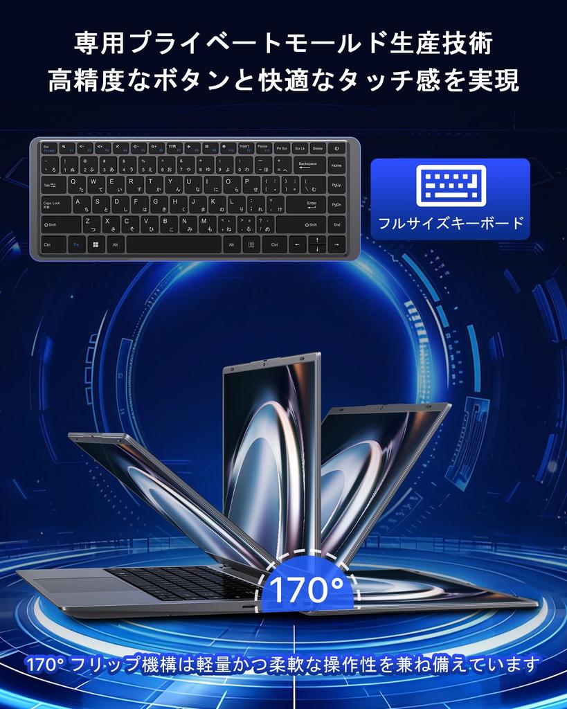 IPS LCD Laptop with Office 2024 Silent 6500Y Processor to 12GB 256GB Japanese Camera USB HDMI Full HD Business Laptop 14-inch Pre-installed, Design,