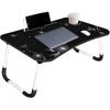 Yajnas Wooden Multipurpose Foldable Laptop Table With Cup&Tab Holder|Table Holder Study Table,Breakfast Table,Foldable A
