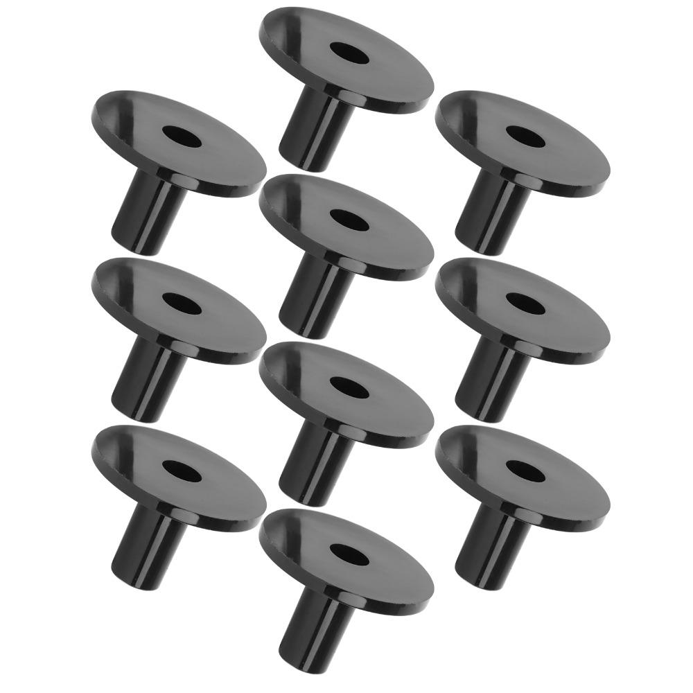 10PCS Black Drum Cymbal Sleeves Plastic Drum Accessories  For Drum Stands