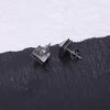 PYRAMID STUDS                stainless steel pyramid earring studs matt finished