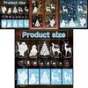 Christmas Window Decals With Snowflakes And Reindeer Pvc Sticker Set For Holiday Decor