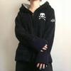 VAYLA Y2k Lammjacken Damen Gothic Hoodies Kreuz Totenkopf Grunge Reißverschluss Sweatshirts Vintage Lässige Kapuzenmäntel Harajuku Streetwear