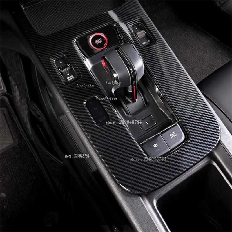 For Trumpchi GAC Empow 2024 ABS Carbon Fiber Color Car Gear Shift Panel Cover Sticker Trim Sticker Accessories