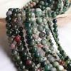 Tree Pattern Agate Round Beads - Natural Water Grass Beading Material for DIY Jewelry