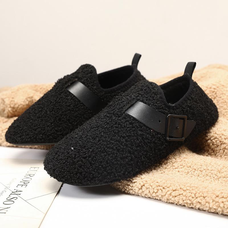 Winter New Couple Plush Cotton Shoes Warm and Light Casual Indoor Lazy Cotton Shoes Home Slippers
