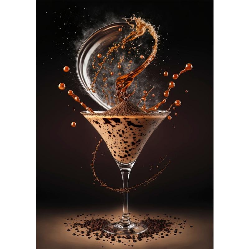 

Картина на холсте, настенная живопись, современный ретро-ресторан, бар, кофейня, декор, картина, коктейль, взрыв, фотографии, фрукты, пицца, всплеск кофе, плакаты 21cm×30cm NoFrame