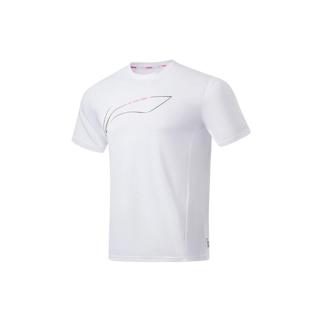Li Ning Running Series Logo Graphic Crew Neck Short Sleeve T-Shirt Men Tops ATST073-4