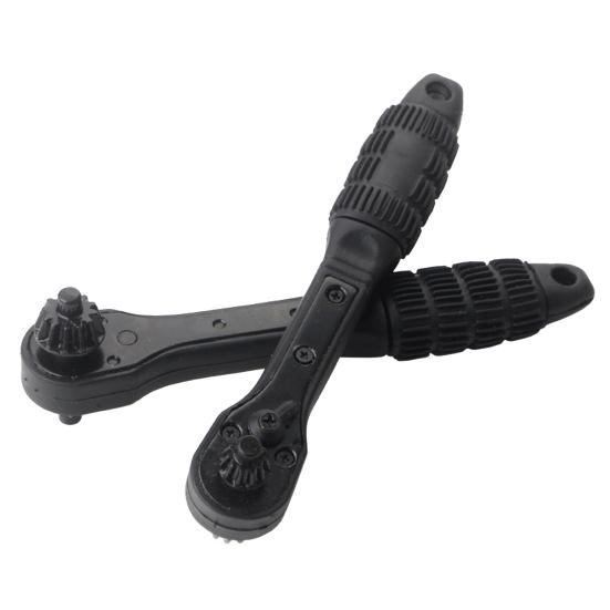 2-In-1 Drill Chuck Ratchet Wrench Two-way Quick Change Adapter Spanner Universal Double Head Chuck Key Replacement Tool
