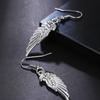 Wing Dangle Earrings Ear Hooks Pendant Earrings Alloy Texture Ear Jewelry Suitable for Fashion Individual Present