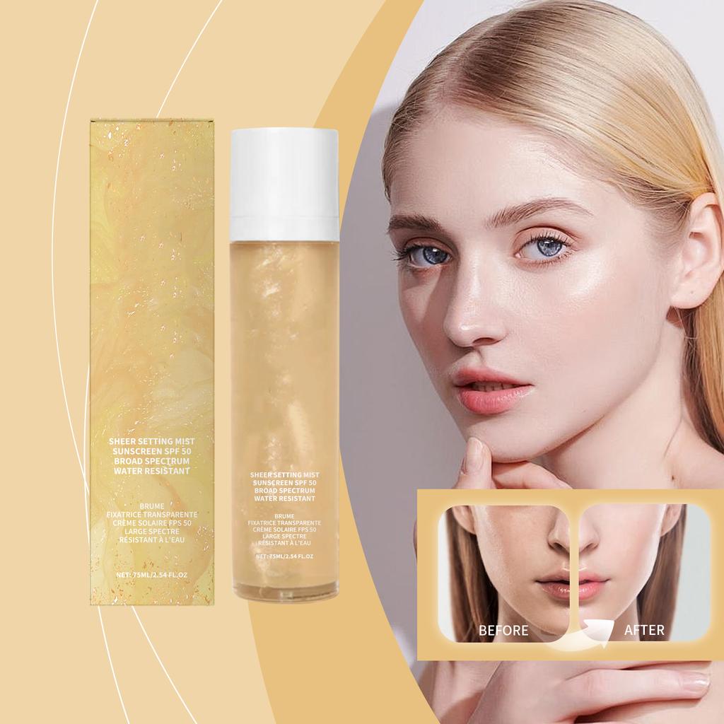 Makeup Setting Sunscreen Spray For Face - Setting Spray For Makeup, Long Lasting Makeup Setting Spray, Makeup Finishing Spray 75ml