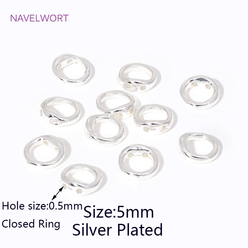 

18K Gold Plated Brass 4mm Clam Shell Bead Tip Crimp Ends with Loop Crimp Beads For DIY Necklace Jewelry Making Accessories 10 pieces